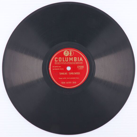 Gene Autry - Tumbling Tumbleweeds/ Old Missouri Moon 1946 10" 78rpm Record 37000 - Picture 2 of 16